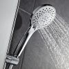 HSK Shower & Co! 1100074 designer hand shower round with shower hose chrome