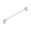 HSK Walk In Atelier Pur E77341 stabilization support glass/glass mounting chrome *no longer available*
