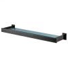 Haceka Edge 1208812 shelf 600mm satinized glass/ graphite