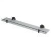 Haceka Kosmos 1208738 shelf 600mm satinized glass/ graphite