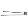 Haceka Mezzo Tec 1113985 2-Deckel Handtuchhalter 420mm Edelstahl gebürstet