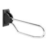Handicare (Linido) LI2603350211 folding toilet rail 530 mm stainless steel polished (anthracite cover/wall plate)