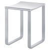 Keuco Collection Plan 14982010038 stool chromed/ light gray (RAL 7035)