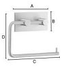 Smedbo Beslagsboden B1098 toilet roll holder brushed stainless steel