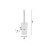 Smedbo Home HB333P toilet brush holder black