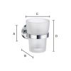 Smedbo Home HS343 cup holder matt chrome