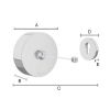 Smedbo Outline FK480 clothesline extension 250cm chrome