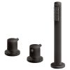 Pure Duero CN5310-ZW 3-hole bathtub rim combination thermostatic matte black