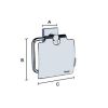 Smedbo House RK3414 toilet roll holder with flap chrome