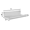 Smedbo Sideline DB5001 shelf 25 cm matte black