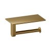 Brauer 5-GG-223 toilet roll holder with shelf gold brushed pvd