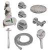Brauer Carving 5-CE-107 thermostatic concealed rain shower SET 11 chrome
