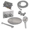 Brauer Carving 5-CE-191 thermostatic concealed rain shower with push buttons SET 56 chrome