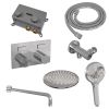 Brauer Carving 5-CE-192 thermostatic concealed rain shower with push buttons SET 57 chrome