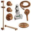 Brauer Carving 5-GK-115 thermostatische inbouw regendouche SET 19 koper geborsteld PVD