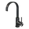 Brauer Carving 5-GM-003-S4 high surface-mounted basin mixer with swivel flat spout model A gunmetal brushed PVD