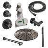 Brauer Carving 5-GM-098 thermostatic concealed rain shower SET 02 gunmetal brushed PVD