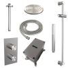 Brauer Carving 5-NG-137 thermostatic concealed rain shower 3-way diverter SET 41 stainless steel brushed PVD