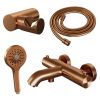 Brauer Edition 5-GK-041-4 surface-mounted bath shower thermostatic mixer SET 04 copper brushed PVD