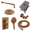 Brauer Edition 5-GK-056 thermostatic concealed rain shower 3-way diverter SET 33 copper brushed PVD