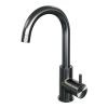 Brauer Edition 5-GM-003-R2 high surface-mounted basin mixer with swivel round spout model B gunmetal brushed PVD