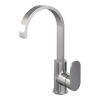 Brauer Edition 5-NG-003-S1 high surface-mounted basin mixer with swivel flat spout model C stainless steel brushed PVD