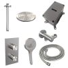 Brauer Edition 5-NG-060 thermostatische inbouw regendouche 3-weg omstelling SET 35 RVS geborsteld PVD
