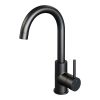 Brauer Edition 5-S-003 high surface-mounted basin mixer with swivel round spout model A matte black