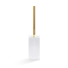 Decor Walther 0805252 DW 6200 toilet brush holder standing porcelain white/gold