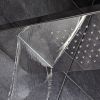 HSK Shower & Co! 1900008 rain shower Lavida Plus with waterfall for glass absorption Walk In stainless steel polished