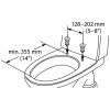 Etac Hi-Loo 80301106 toilet riser with lid 6cm fixed-mounted white