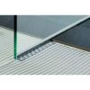 Blanke Aqua Keil Glas 1932840200R Glasabschneideprofil 2000x60mm rechts Edelstahl verchromt
