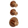 Brauer Edition 5-GK-029 thermostatic concealed rain shower SET 11 copper brushed PVD