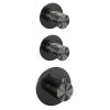 Brauer Edition 5-GM-074 thermostatische inbouw regendouche SET 03 gunmetal geborsteld PVD