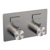 Brauer Edition 5-NG-166 thermostatische inbouw regendouche met drukknoppen SET 55 RVS geborsteld PVD