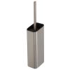 Geesa Shift Brushed Stainless Steel 919911-05-06 toilet brush with holder wall mount stainless steel brushed
