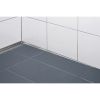 Blanke Aqua Keil Wand 8402856110R afsluitprofiel 2000x11x40mm rechts mat zwart
