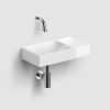 Clou Vale CL0303161R fountain 38x19cm without tap hole right glossy white ceramic