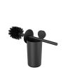 Geesa Opal Black 917211-06 toilet brush with holder black