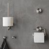 Geesa Opal Brushed Stainless Steel 917209-05 toiletrolhouder zonder klep RVS geborsteld