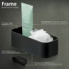 Geesa Frame 918901-06 douchemand / planchet 25 cm zwart