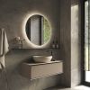 Phantom Mirrors Serie 002 002.80.80 rund LED Spiegel, 80 cm mit direkter und indirekter LED rundum