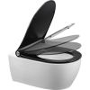 Pressalit Sway D2 994231-DF4999 toiletzitting met deksel mat zwart