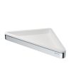 Geesa Frame 918803-02 corner shelf chrome/ white