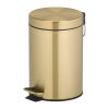 Geesa Hotel 91634-07 pedal bin 3 liters freestanding gold brushed