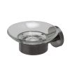 Geesa Nemox Brushed Metal Black 916503-09 soap holder black metal brushed