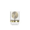 Geesa Opal Brushed Gold 917202-07 glashouder met glas geborsteld goud