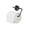 Geesa Opal Brushed Metal Black 917209-09 toilet roll holder without flap black metal brushed