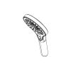HSK Shower & Co! E98520-42-68 handdouche mat zwart