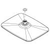 HSK Shower & Co! E98521-40-41 overhead shower 200x260mm chrome